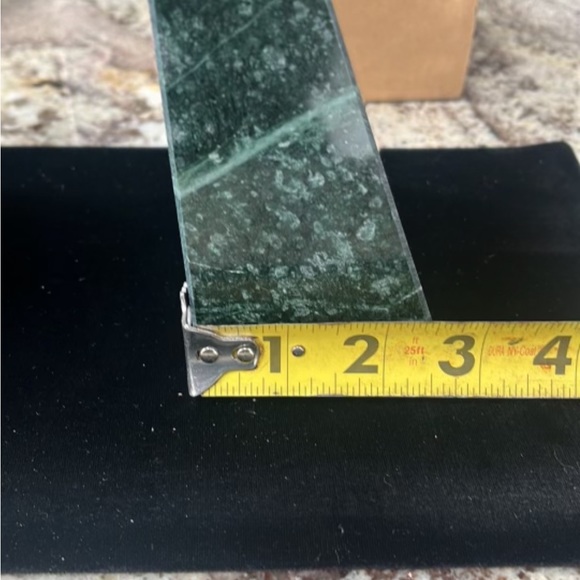 New Stunning Viking Green Marble Maul Book Ends.  Weight is 4 pounds each. - Picture 5 of 10